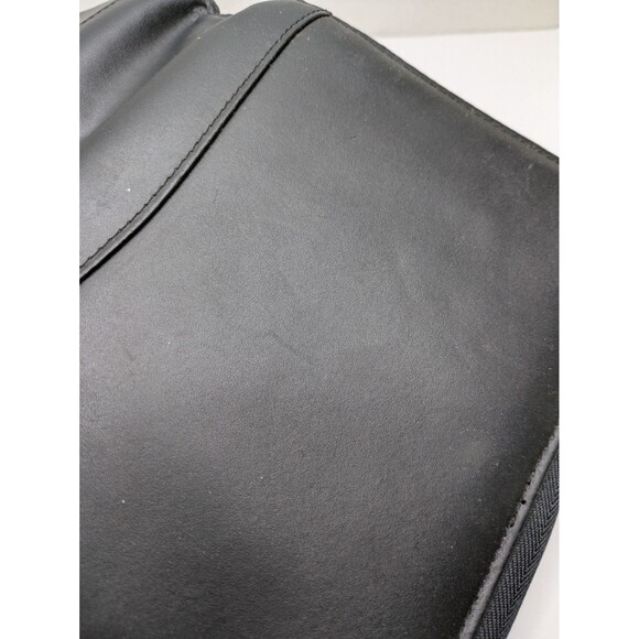 🍁 3/$20 Franklin Covey Spacemaker Genuine Leather Black 6 Ring 1” Binder Rings - Picture 7 of 9